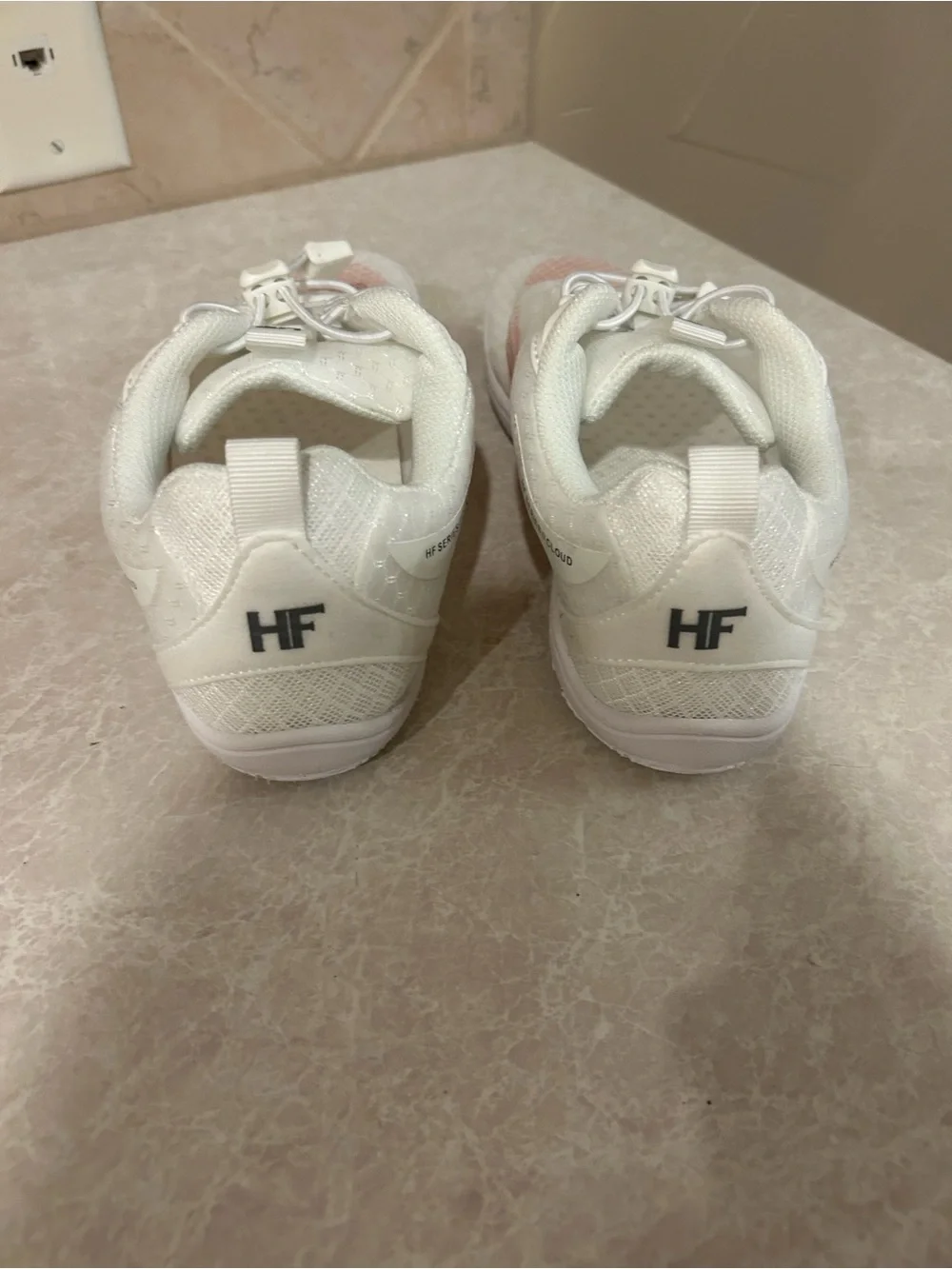 HF White & Pink Women's Lightweight Sneakers